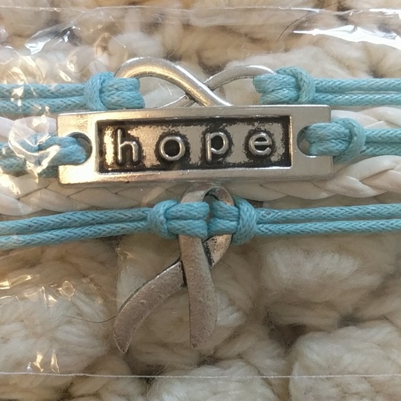 Set lot 7 hope bracelet infinity cancer awareness - Picture 2 of 7